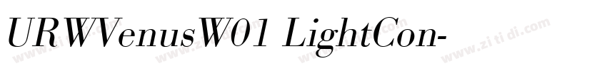 URWVenusW01 LightCon字体转换 URWVenusW01 LightCon字体转换